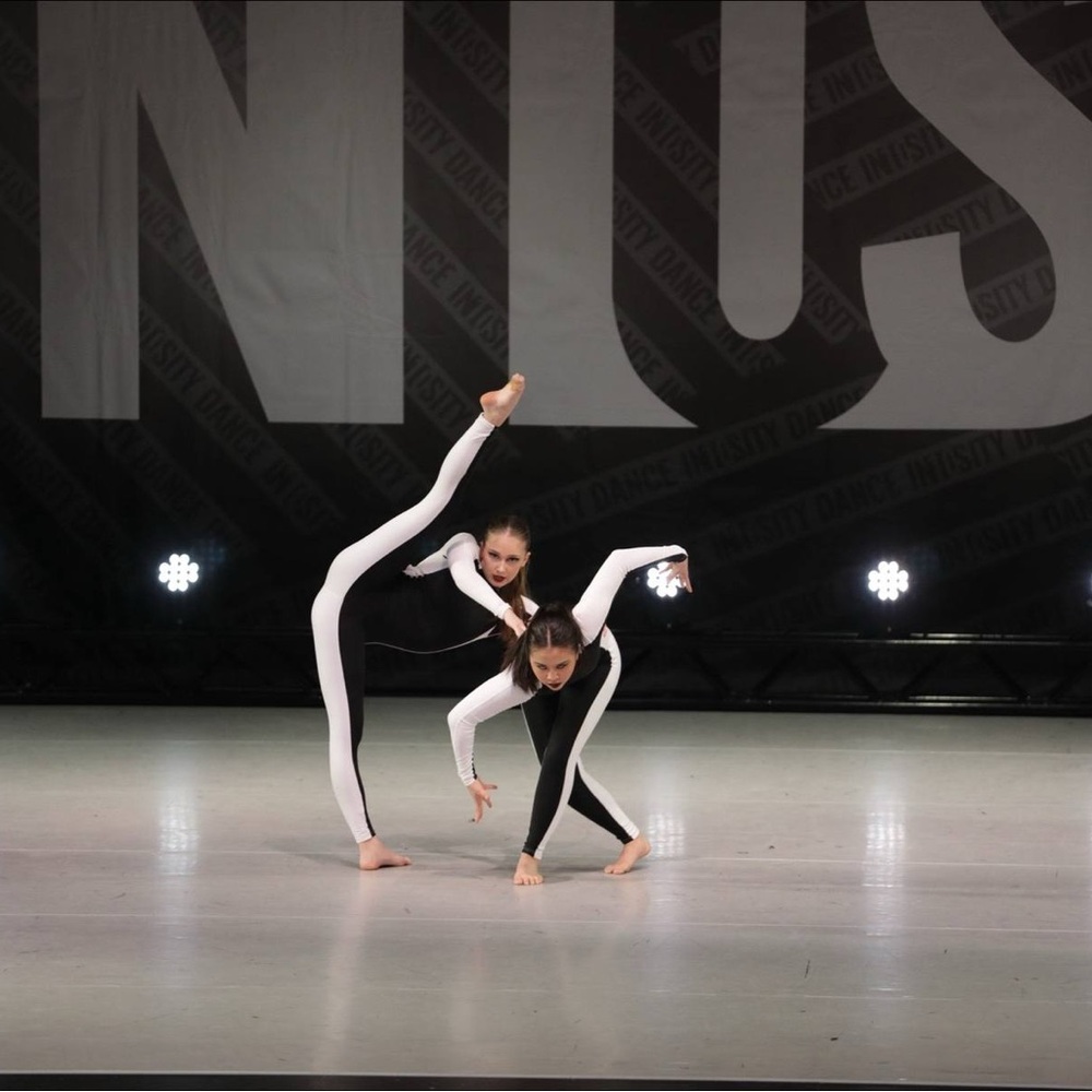 Black and White Kids Dance Costume